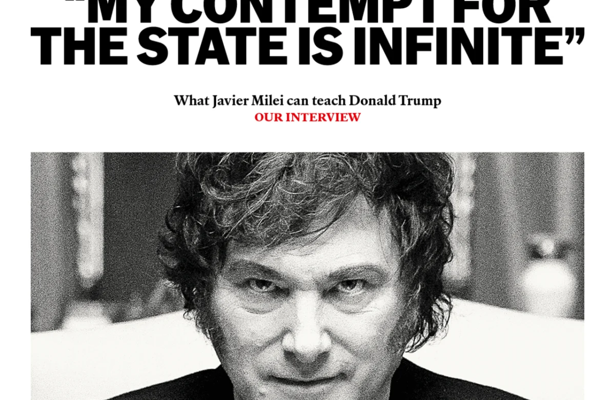 Milei na capa da The Economist